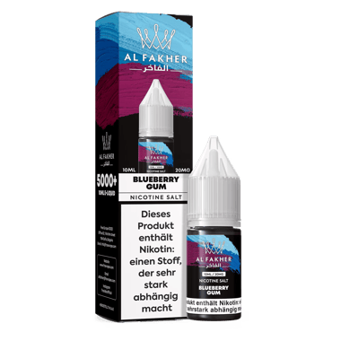 Al Fakher Liquid 10ml - Blueberry Gum 20mg